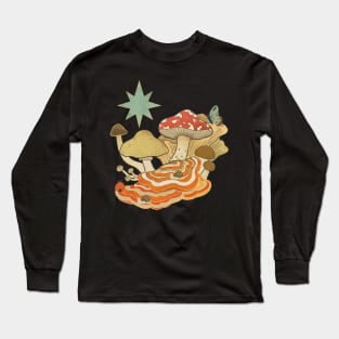 Mushroom Cat Long Sleeve T-Shirt